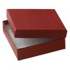 Paper / "cotton" (polyester) 1pkg6, square box red 3.5x3.5x1" image number 0