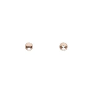Bead 1pkg10 14Kt rose gold-filled, 4mm seamless round