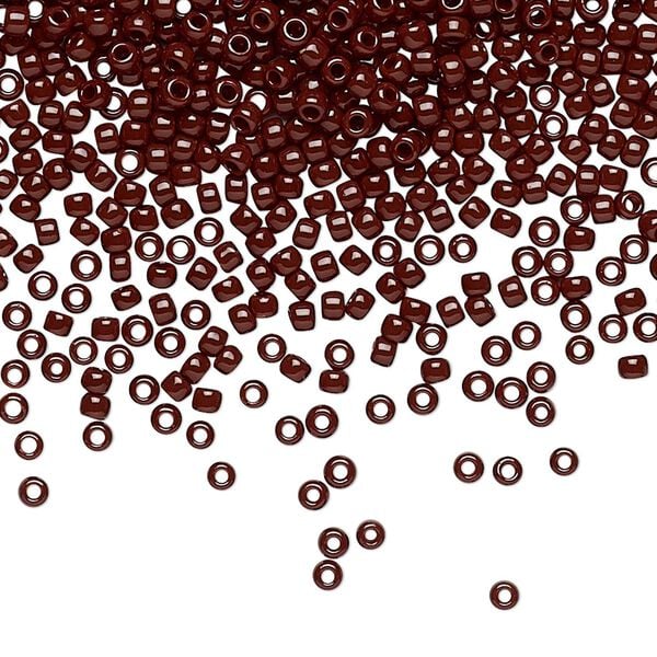 Seed bead, TOHO BEADS&reg;, glass, pkg/250g, #11 round, opaque oxblood (TR-11-46). image number 0