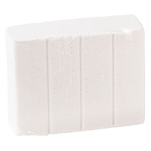 Polymer clay, Sculpey&reg; PREMO, frost white glitter. Sold per 2-ounce bar.