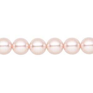 Pearl 100pk rosaline, Preciosa Czech crystal 8mm round