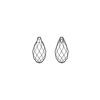 Briolette 1pkg144 crystal urban grey, Swarovski&reg;, 11x5.5mm pendant drop 6010 image number 1