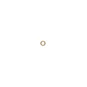 Jump ring 1pkg4 14Kt gold, 2.5mm round, 24 gauge / 1.5mm inside diameter