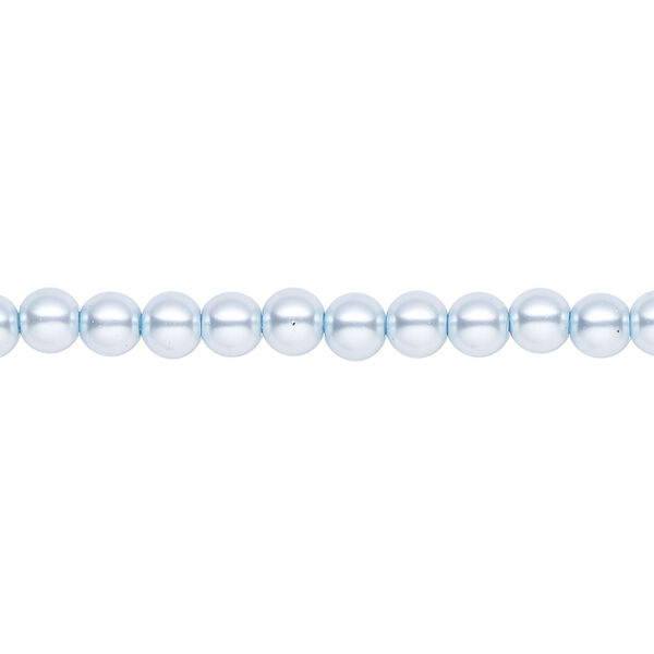 Pearl 1pk light blue, Celestial Crystal&reg; 4mm round 15.5-16 inch image number 0