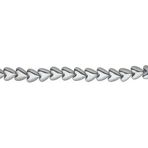 Hemalyke&trade; 1pkg1, heart bead 15.5-16 inch 4mm