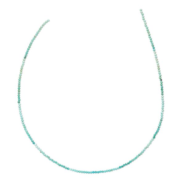 Turquoise 1pkg1, hand-cut faceted round bead 15.5-16 inch 2mm image number 0
