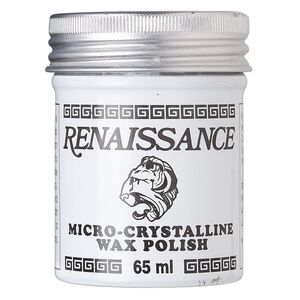 Wax paste polish, Renaissance&reg;, micro-crystalline wax, pkg/65mL tin.