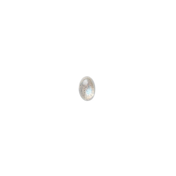 Labradorite 1pkg2, hand-cut calibrated oval cab natural, 6x4mm image number 0