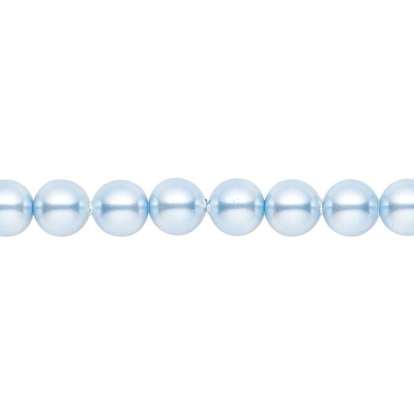 Pearl 500pk light blue, Swarovski&reg; 6mm round 5810 image number 0
