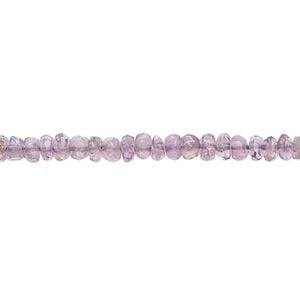 Amethyst 1pkg1, hand-cut faceted rondelle bead natural 14 inch 3x1mm-5x3mm