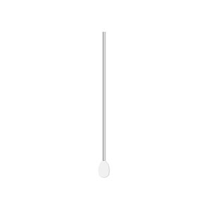 Paddle pin 1pkg10 sterling silver, 1.187 inch / short, 23 gauge