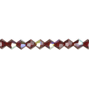 Bead 1pkg144 vivid Siam AB, Preciosa Czech crystal, 5mm bicone