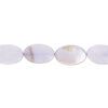 Mother-of-pearl shell 1pkg1, flat oval bead 15 inch lavender 13x8mm image number 0