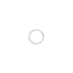 Jump ring 1pkg20 sterling silver-filled, 9mm soldered closed round, 20 gauge / 7.5mm inside diameter
