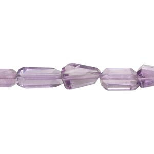 Amethyst 1pkg1, hand-cut faceted nugget bead natural 8 inch small