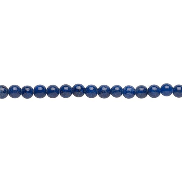 Lapis lazuli 1pkg1, round bead natural 15.5-16 inch 3mm image number 0