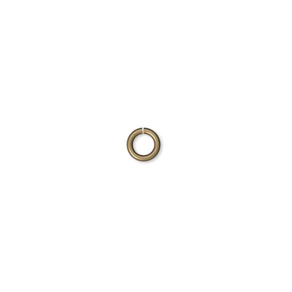 Jump ring 1pkg1000 gold-plated, 5mm round, 19 gauge / 3.1mm inside diameter / brass / antique image number 0