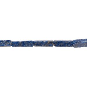 Lapis lazuli 1pkg1, square tube bead natural 15.5-16 inch 9x2mm-10x3mm
