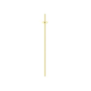 Head pin 1pkg4 14Kt gold-filled, 1 inch / cup & peg, 24 gauge