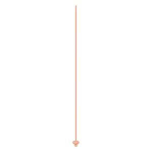 Head pin 1pkg24 copper, 2.5 inch / 3mm triangle, 22 gauge