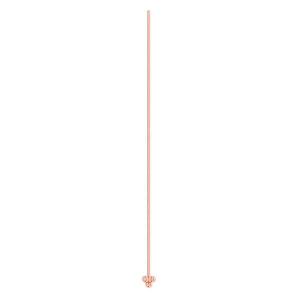 Head pin 1pkg24 copper, 2.5 inch / 3mm triangle, 22 gauge image number 0