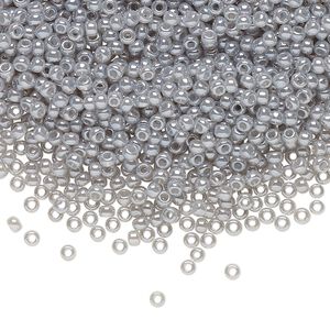 Seed bead, TOHO BEADS&reg;, glass, pkg/50g, #11 round, opaque ceylon smoke (TR-11-150).