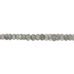 Labradorite 1pkg1, hand-cut faceted rondelle bead natural 15.5-16 inch 3x2mm-4x3mm