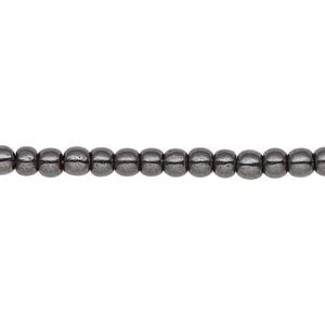 Hemalyke&trade; 1pkg1, round bead 15.5-16 inch 4mm