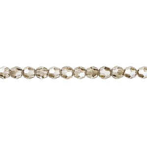 Bead 1pkg144 crystal bronze, Crystal Passions&reg; 4mm faceted round 5000