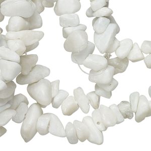 Feldspar 1pkg1, matte chip bead natural 36 inch medium