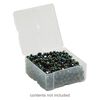Organizer, Dot Box&trade;, plastic, clear, 2-1/2 x 2-1/2 x 1-1/4 inch rectangle with pop-up lid. Sold individually. image number 0