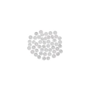 Mini Bead Huggers&trade;, silicone, clear, 2x0.5mm rondelle. Sold per pkg of 50.
