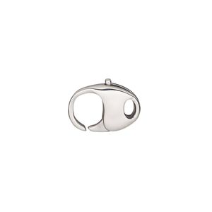 Clasp lobster claw 1pkg1, 15x11mm oval, stainless steel 1-strand