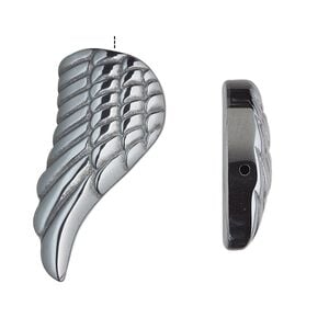 Hemalyke&trade; 1pkg1, half-drilled 1-sided wing focal 47x23mm