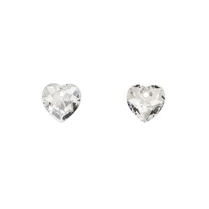 Drop 4pk crystal, Crystal Passions&reg; 8mm pendant heart cut 6432