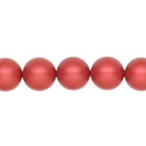 Pearl 100pk rouge, Swarovski&reg; 10mm round 5810