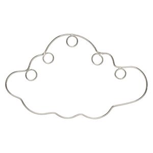 Wire frame, steel, 7-1/2 x 4-1/2 inch cloud. Sold individually.
