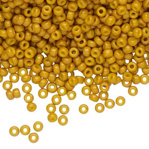 Seed bead, Miyuki, glass, pkg/50g, #8 rocaille, Duracoat&reg; opaque outside dyed hawthorne, (RR-4456).