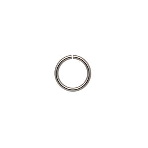 Jump ring 1pkg50 stainless steel, 11mm round, 17 gauge / 8.6mm inside diameter