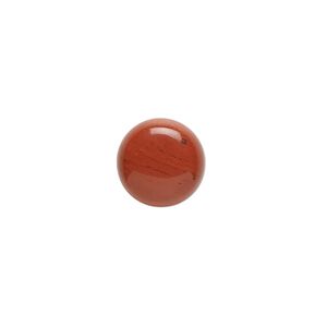 Red jasper 1pkg10, calibrated round cab natural 10mm
