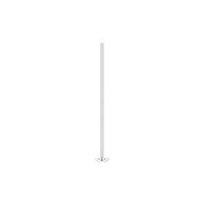 Head pin 1pkg4 sterling silver, 1 inch / cup, 21 gauge