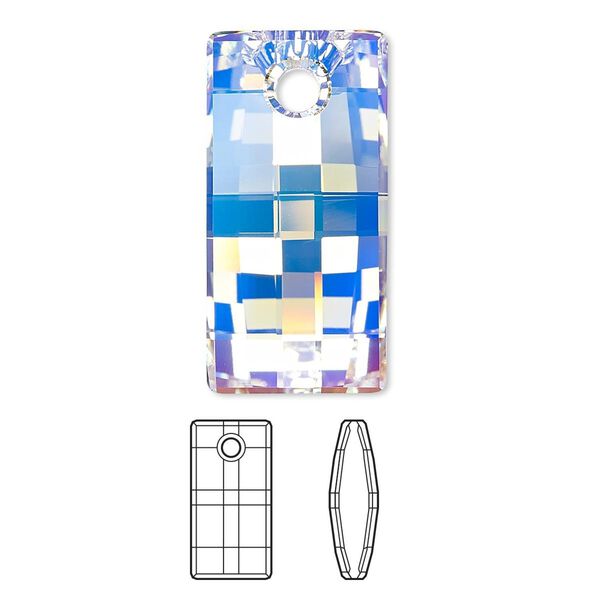 Focal 10pk crystal AB, Swarovski&reg; 30x15mm pendant urban 6696 image number 0
