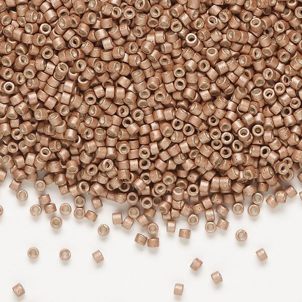 Seed bead, Delica&reg;, glass, pkg/250g, #11 round, opaque matte galvanized muscat (DB-1165). image number 0