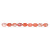 Mother-of-pearl shell 1pkg1, flat oval bead 15 inch tulip 24x17mm-25x18mm image number 1