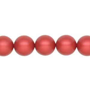 Pearl 25pk rouge, Crystal Passions&reg; 10mm round 5810
