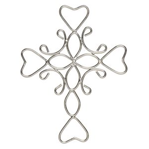 Wire frame, steel, 5x4-inch cross. Sold individually.