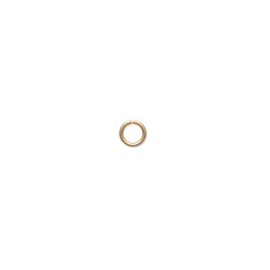 Jump ring 1pkg20 14Kt gold-filled, 4.5mm round, 20 gauge / 2.9mm inside diameter