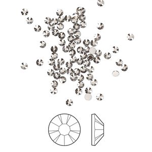 Flat back 144pk crystal Biarritz foil back, Preciosa MAXIMA Czech crystal hotfix rhinestone 1.9-2.1mm chaton rose round SS6