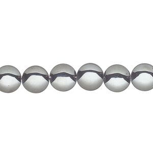 Hemalyke&trade; 1pkg1, flat round bead 15.5-16 inch 8mm