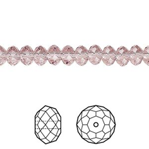 Bead 144pk light amethyst, Crystal Passions&reg; 6x4mm rondelle 5040